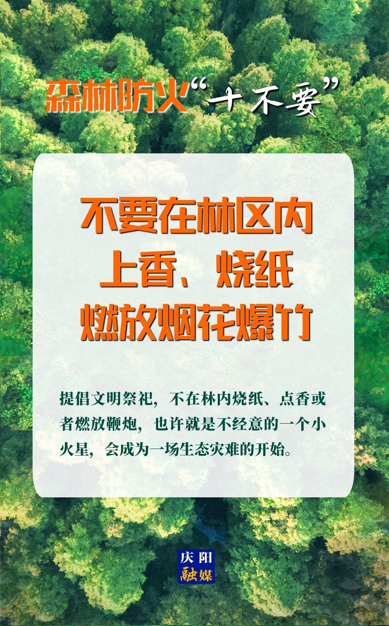 【微海報(bào)】森林防火“十不要”④丨不要在林區(qū)內(nèi)上香、燒紙、燃放煙花爆竹