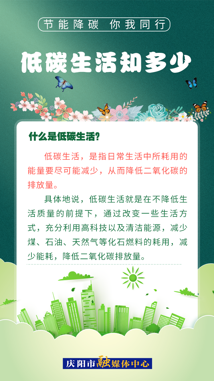 【節(jié)能降碳 你我同行】低碳生活知多少（2）：什么是低碳生活？