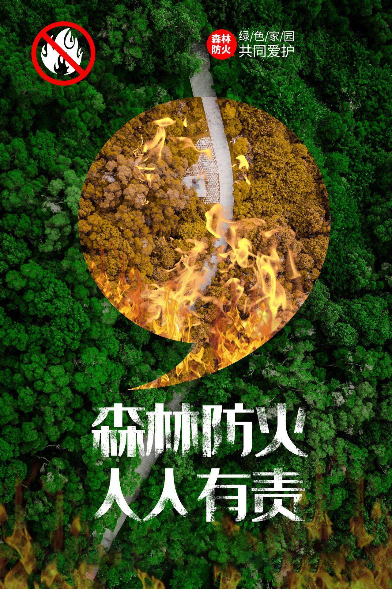 森林防火人人有責(zé) 綠色家園共同愛護